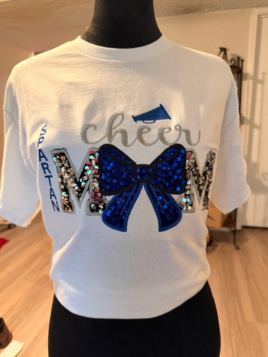 Custom Cheer Mom Embroidered Apparel