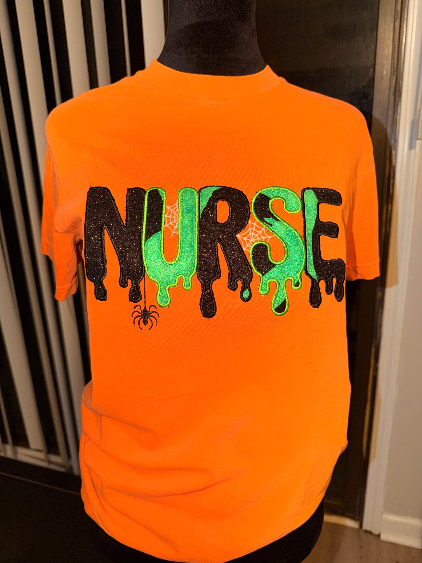 Spooky Nurse Drip Embroidered