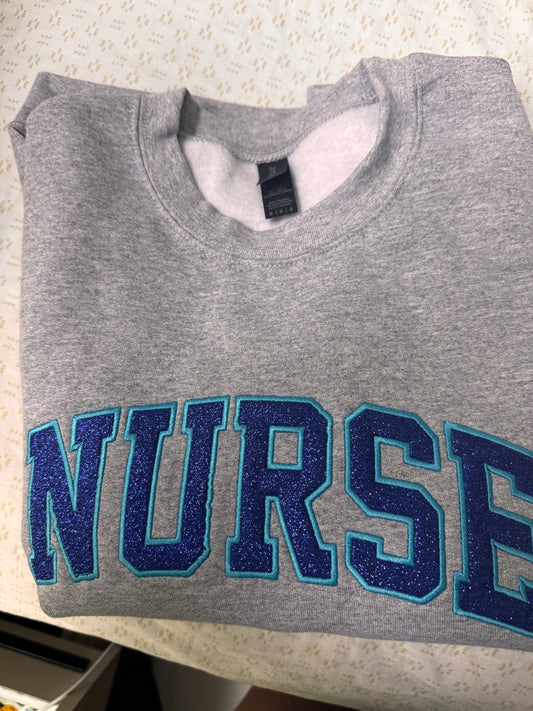 Nurse Embroidered Sweatshirt
