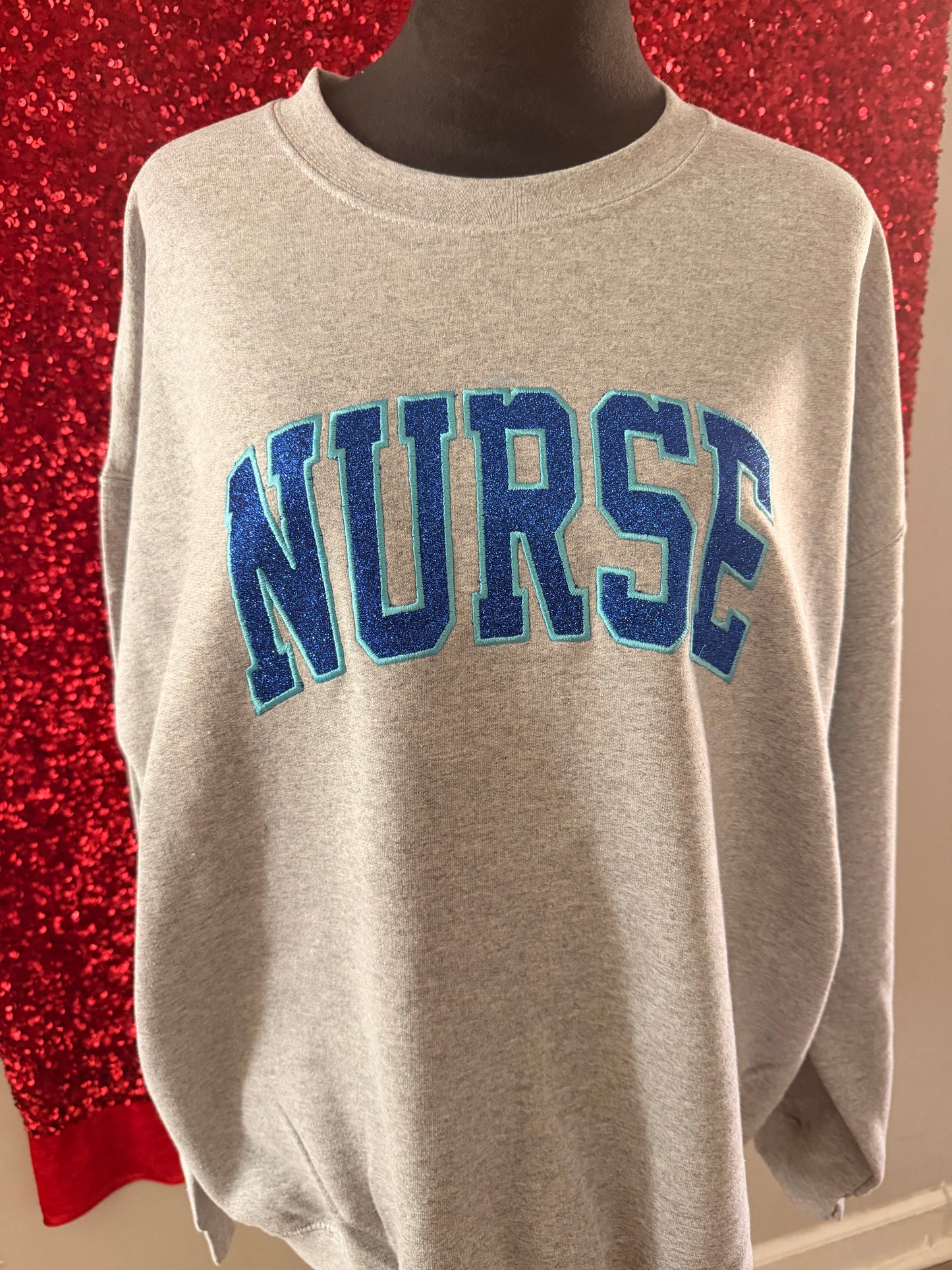 Custom Nurse Embroidered Sweatshirt